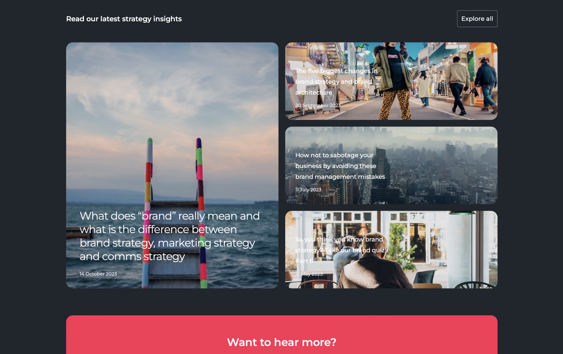Tiled Wordpress blog articles