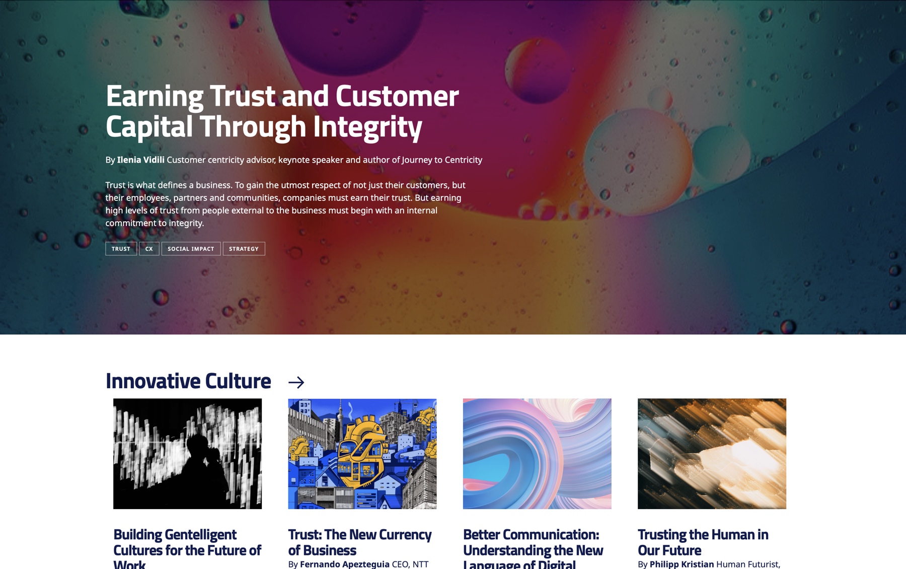 A module for featuring an article or other content