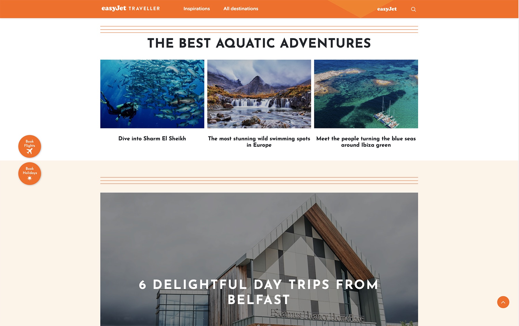 Various signposting and article feed modules