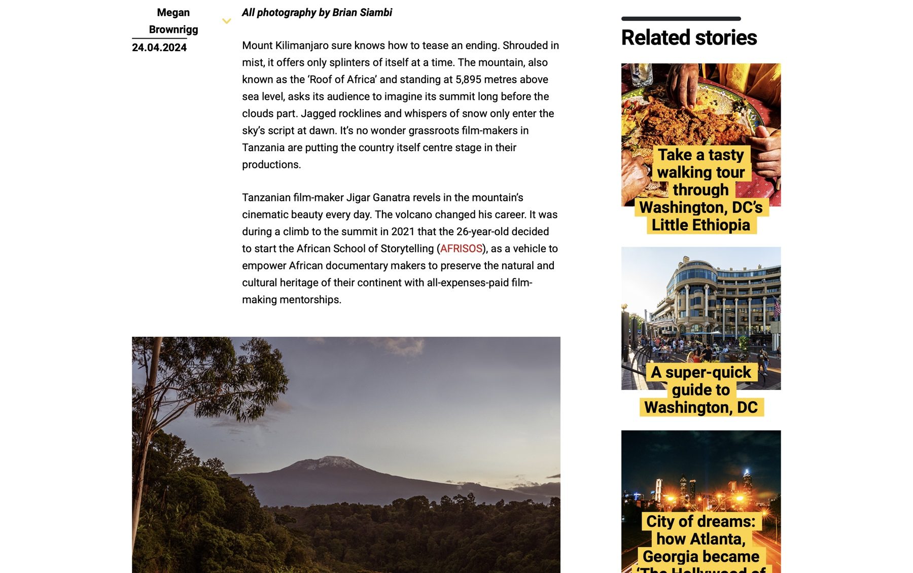 Signposting to related articles