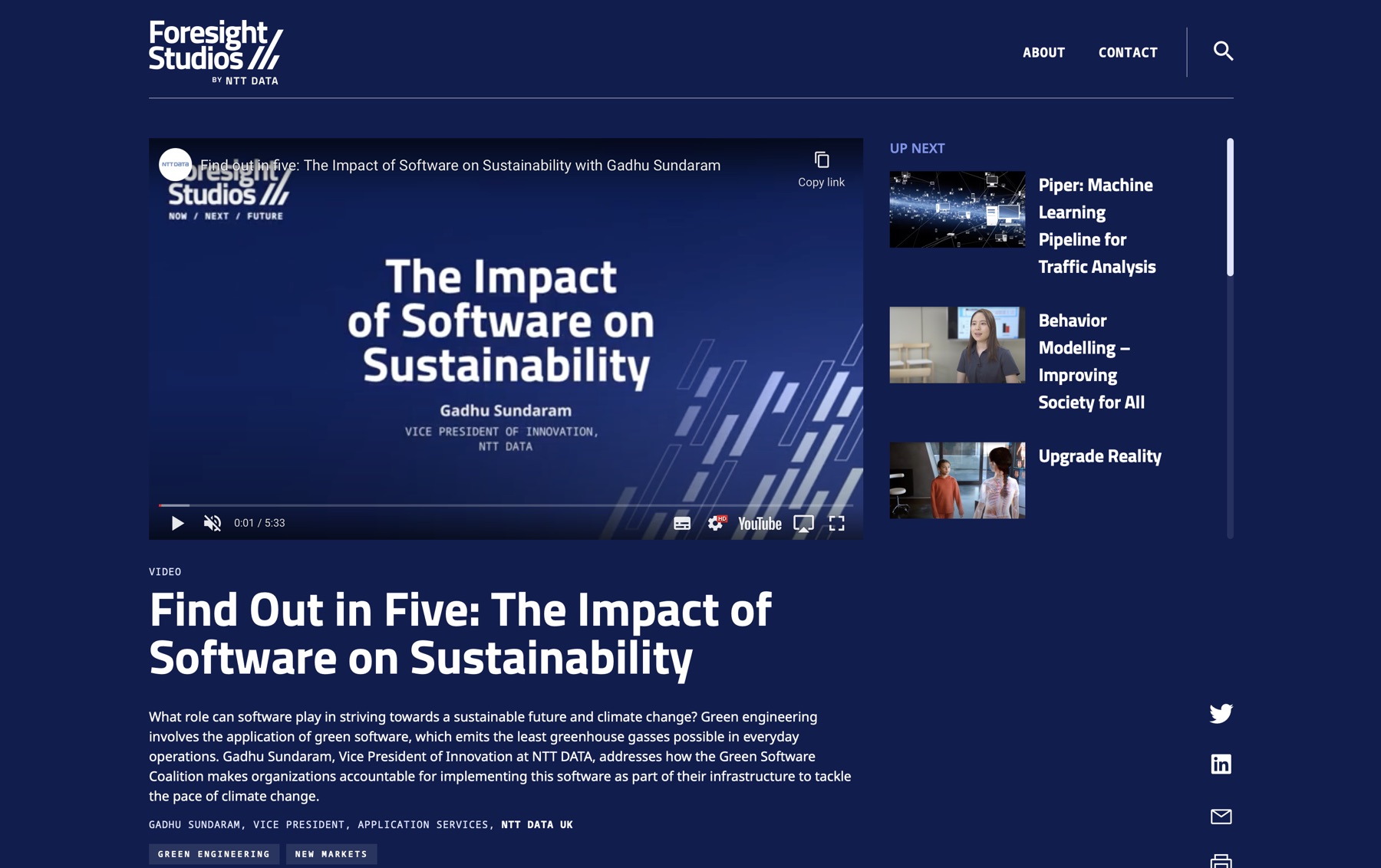 YouTube and Vimeo video articles with custom embeds