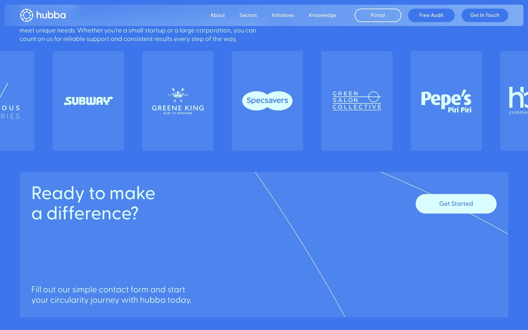 A logo carousel over a subtle Lottie animation, highlighting trusted partners and adding motion to the page.