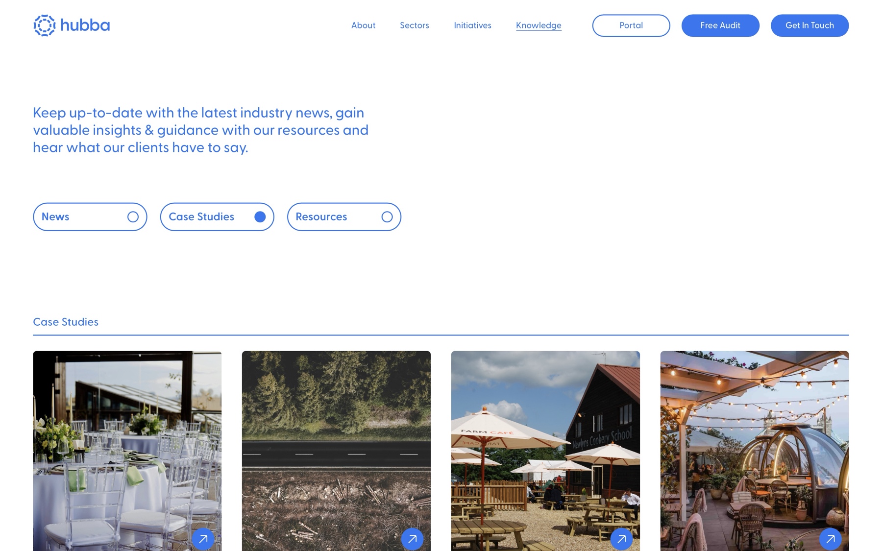 A resources hub that brings together guides, downloads and articles, making it easy to explore different content types.
