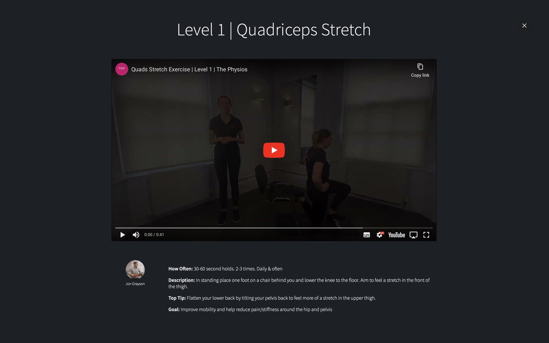 YouTube embedded videos with optional password protection