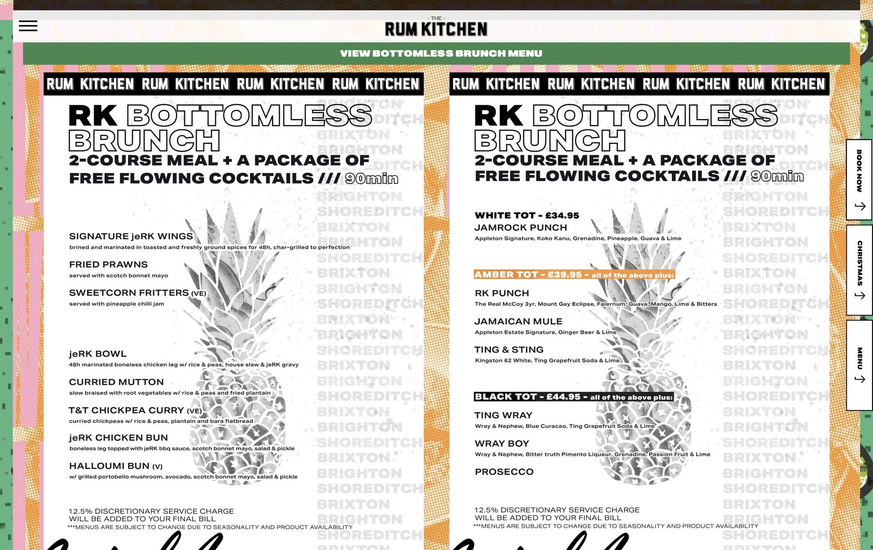 Option to embed PDF menus