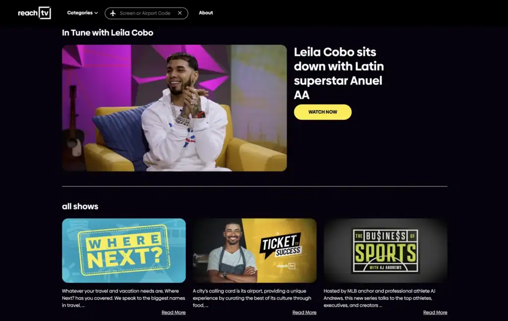 ReachTV TV show and episode page