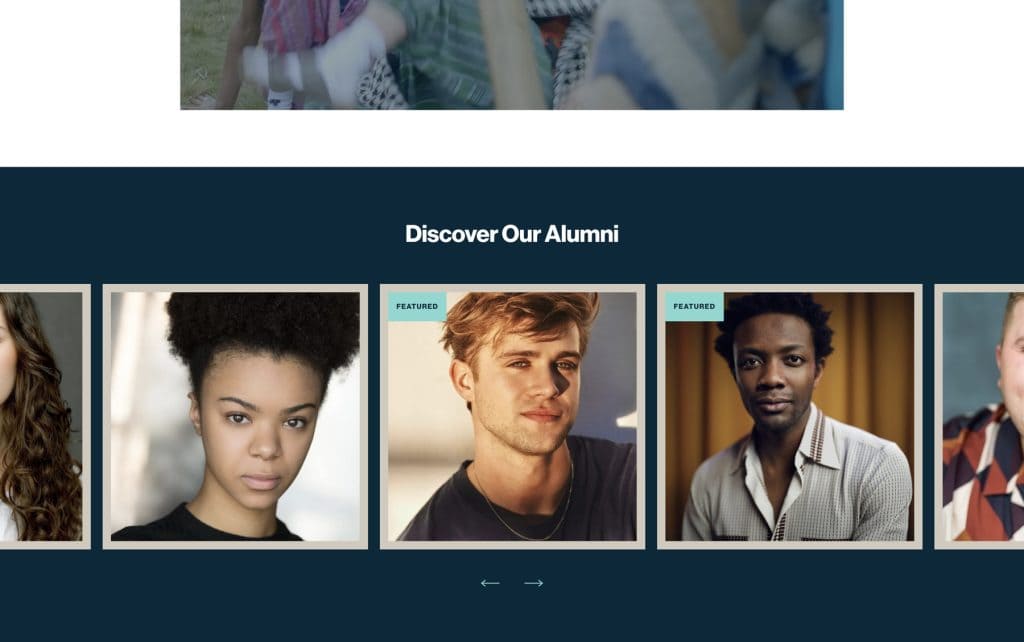 Acting and theatre school actors design