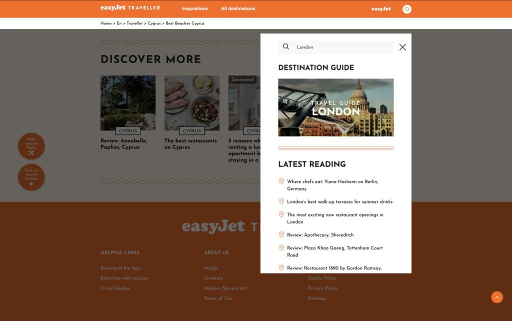 Travel Search Bar WordPress Web Design and Development